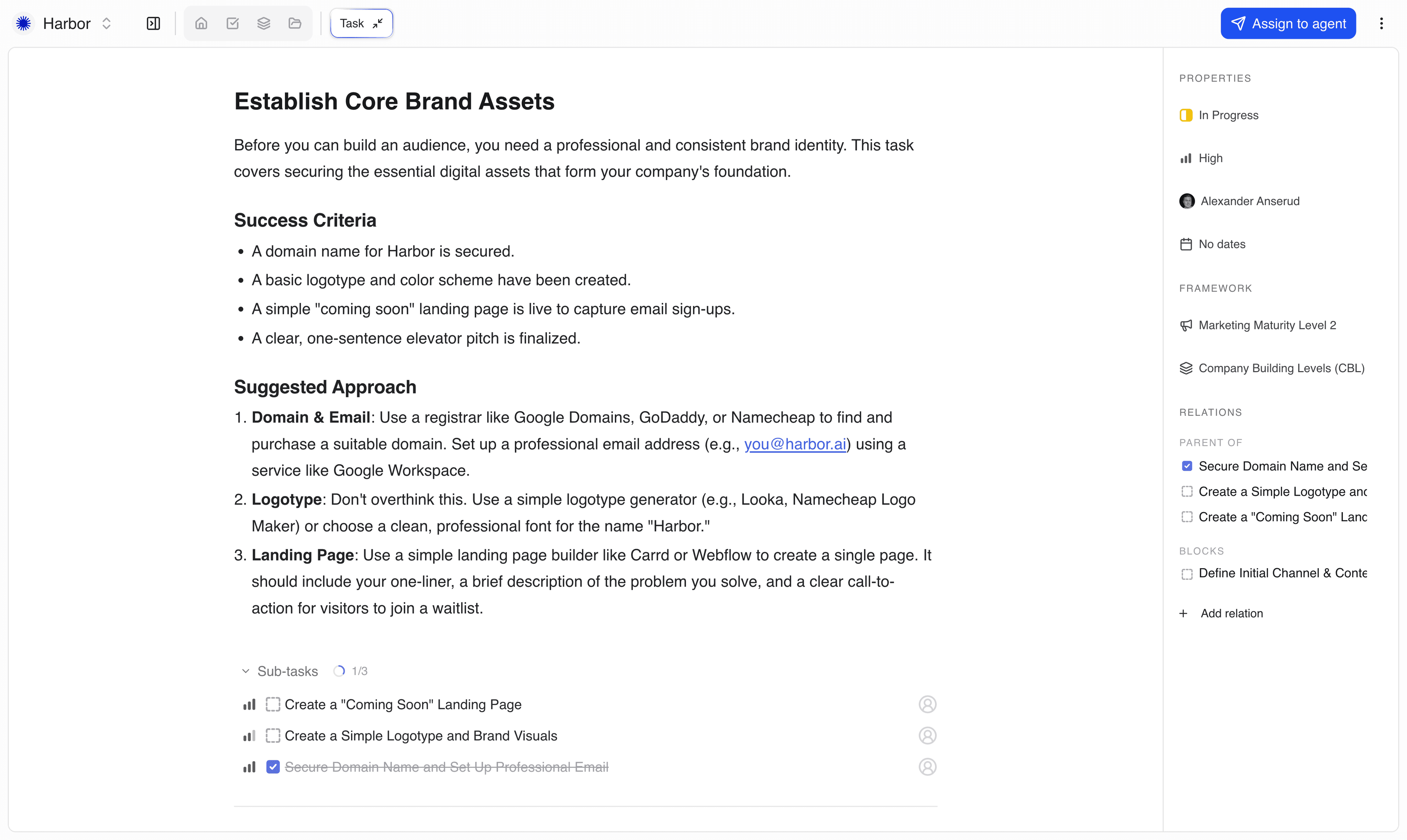 Tailark hero section